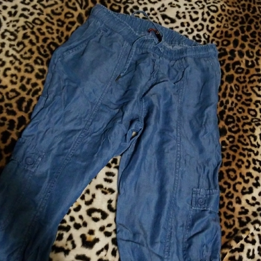 Denim joggers